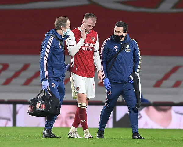 Arsenal v Manchester City: Rob Holding Receives Treatment Amid Strict COVID-19 Protocols