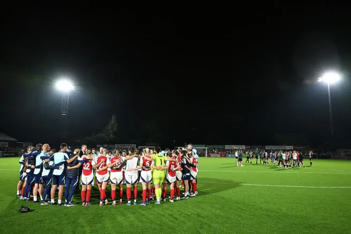 Framed Print : Arsenal v Rosenborg: UEFA Women's Champions League First Round Mini-Tournament Final
