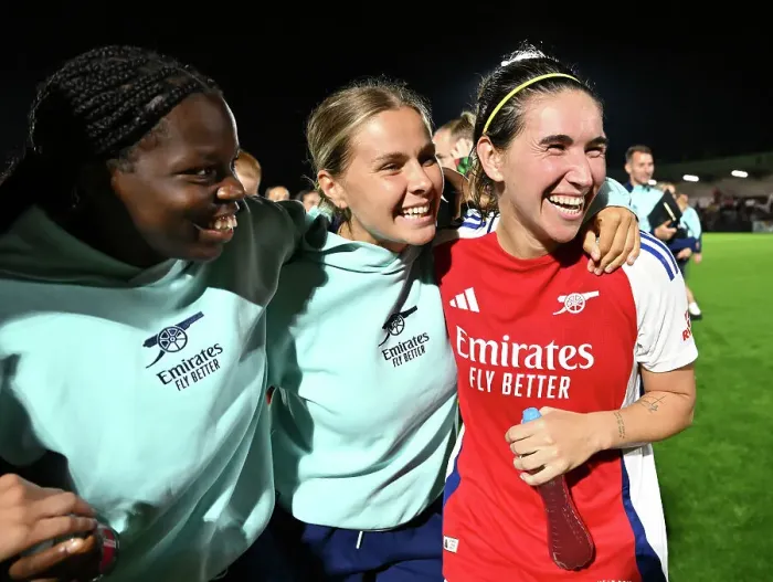 Framed Print : Arsenal v Rosenborg: UEFA Women's Champions League First Round Mini-Tournament Final