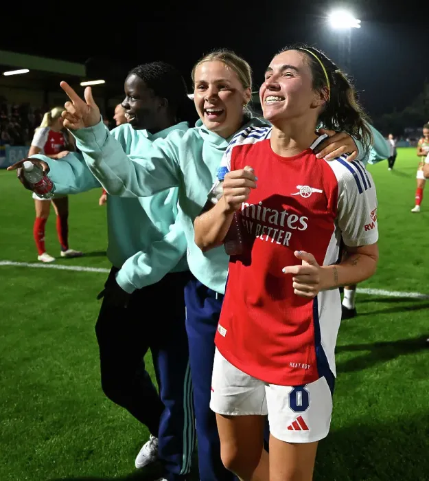 Framed Print : Arsenal v Rosenborg: UEFA Women's Champions League First Round Mini-Tournament Final