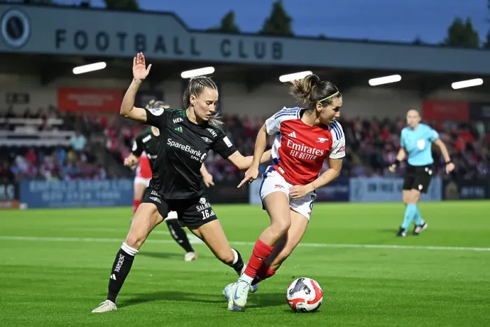 Framed Print : Arsenal v Rosenborg: UEFA Women's Champions League First Round Mini-Tournament Final Framed Print : Arsenal v Rosenborg: UEFA Women's Champions League First Round Mini-Tournament Final