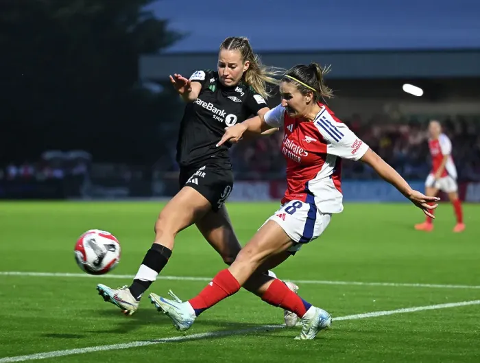 Framed Print : Arsenal v Rosenborg: UEFA Women's Champions League First Round Mini-Tournament Final