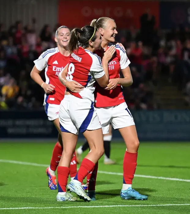 Framed Print : Arsenal v Rosenborg: UEFA Women's Champions League First Round Mini-Tournament Final