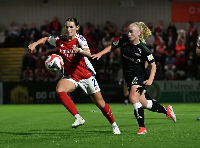 Framed Print : Arsenal v Rosenborg: UEFA Women's Champions League First Round Mini-Tournament Final
