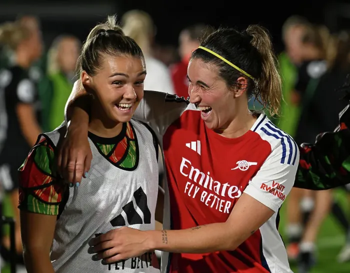 Framed Print : Arsenal v Rosenborg: UEFA Women's Champions League First Round Mini-Tournament Final