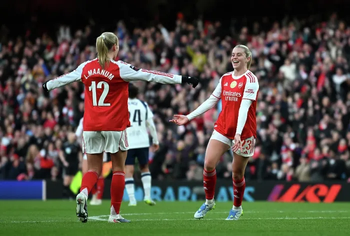 Framed Print : Arsenal v Tottenham Hotspur - Barclays Women's Super League Arsenal v Tottenham Hotspur - Barclays Women's Super League