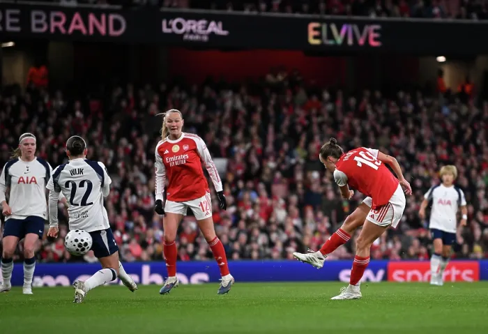 Framed Print : Arsenal v Tottenham Hotspur - Barclays Women's Super League Arsenal v Tottenham Hotspur - Barclays Women's Super League