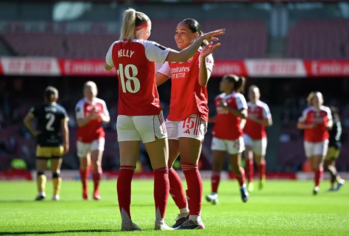 Framed Print : Arsenal v West Ham United - Barclays Women's Super League Arsenal v West Ham United - Barclays Women's Super League