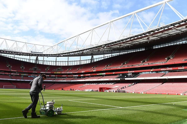 Arsenal v West Ham United: Pre-Match Preparations at Emirates Stadium