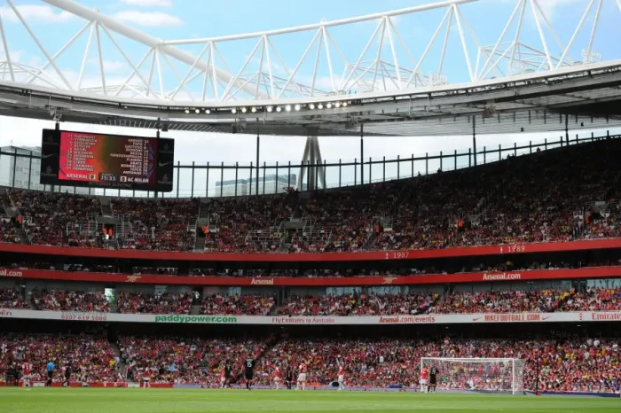 Framed Print : Arsenal vs AC Milan: 1-1 Draw at Emirates Cup Pre-Season 2010