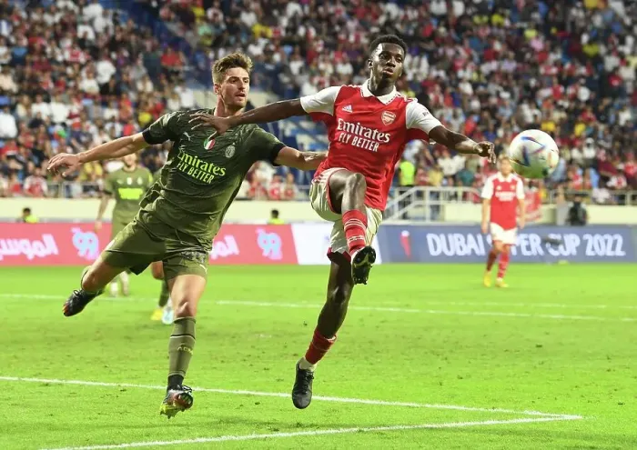 Framed Print : Arsenal vs. AC Milan: Clash in the Dubai Super Cup Framed Print : Arsenal vs. AC Milan: Clash in the Dubai Super Cup