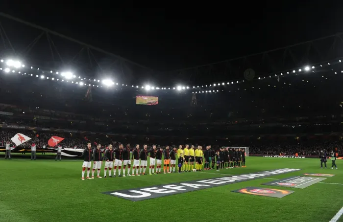 Framed Print : Arsenal vs AC Milan - UEFA Europa League Showdown: Clash of the Titans (2017-18) Framed Print : Arsenal vs AC Milan - UEFA Europa League Showdown: Clash of the Titans (2017-18)