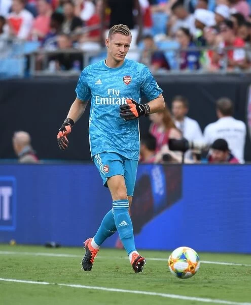 Arsenal vs. ACF Fiorentina: Bernd Leno in Action at 2019 International Champions Cup, Charlotte