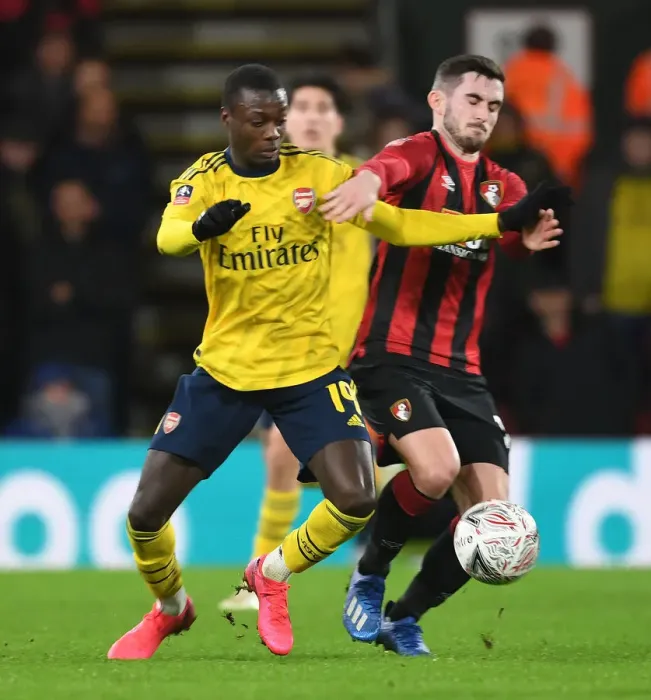 Framed Print : Arsenal vs. AFC Bournemouth: FA Cup Fourth Round Clash at Vitality Stadium Framed Print : Arsenal vs. AFC Bournemouth: FA Cup Fourth Round Clash at Vitality Stadium