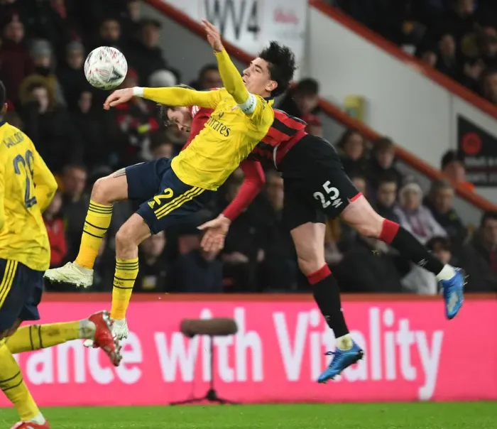 Framed Print : Arsenal vs. AFC Bournemouth: FA Cup Fourth Round Clash at Vitality Stadium Framed Print : Arsenal vs. AFC Bournemouth: FA Cup Fourth Round Clash at Vitality Stadium