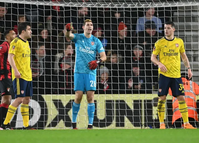 Framed Print : Arsenal vs. AFC Bournemouth: FA Cup Fourth Round Clash at Vitality Stadium