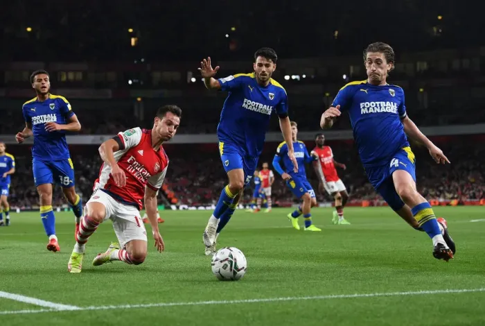 Framed Print : Arsenal vs AFC Wimbledon: Carabao Cup Clash at Emirates Stadium