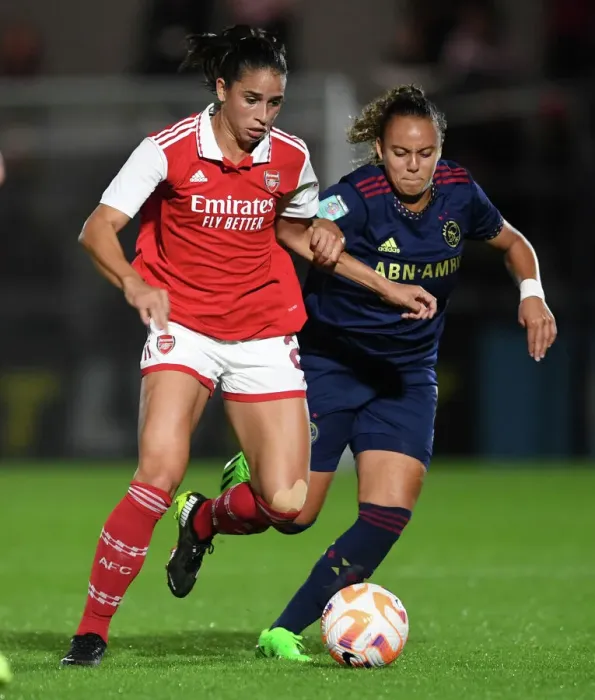Framed Print : Arsenal vs Ajax: RFaelle Souza vs Chasity Grant - UEFA Women's Champions League Showdown Framed Print : Arsenal vs Ajax: RFaelle Souza vs Chasity Grant - UEFA Women's Champions League Showdown