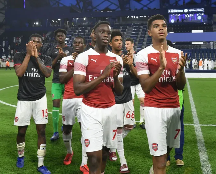 Framed Print : Arsenal vs Al-Nasr Dubai SC: A Friendly Encounter at Al Maktoum Stadium (2018-19)