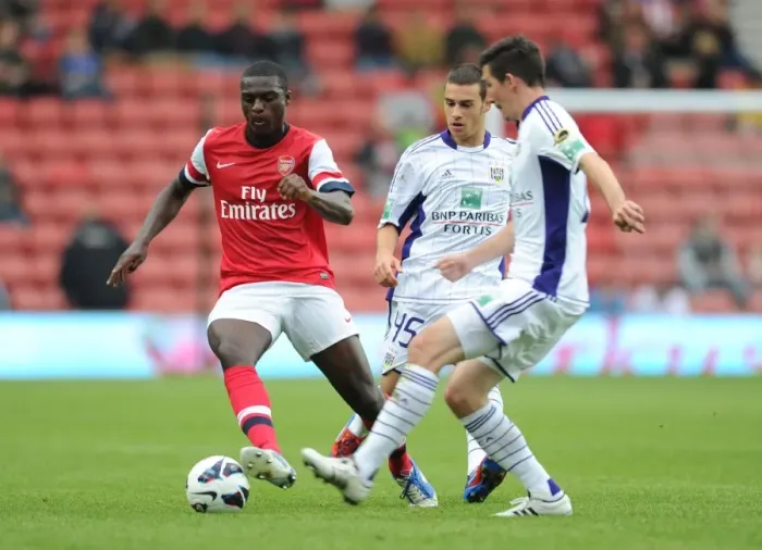 Framed Print : Arsenal vs. Anderlecht - 2012 Pre-Season Friendly: Danny Boateng in Action