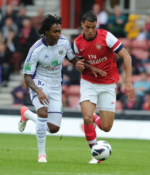 Framed Print : Arsenal vs. Anderlecht: Clash of the Legends - Chamakh vs. Kanu (2012-13 Pre-Season) Framed Print : Arsenal vs. Anderlecht: Clash of the Legends - Chamakh vs. Kanu (2012-13 Pre-Season)