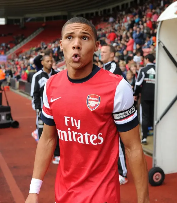 Framed Print : Arsenal vs. Anderlecht: Kieran Gibbs at the 2012-13 Markus Liebherr Memorial Cup Pre-Season Clash at St. Mary's Stadium Framed Print : Arsenal vs. Anderlecht: Kieran Gibbs at the 2012-13 Markus Liebherr Memorial Cup Pre-Season Clash at St. Mary's Stadium