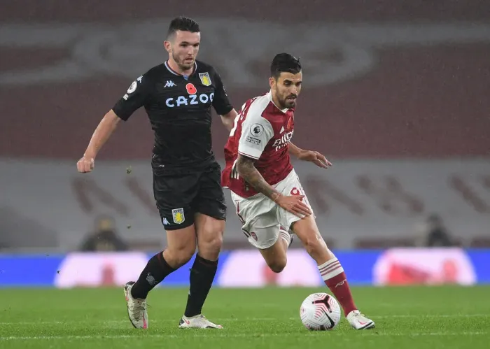 Framed Print : Arsenal vs Aston Villa: Dani Ceballos vs John McGinn Clash in Premier League Showdown Framed Print : Arsenal vs Aston Villa: Dani Ceballos vs John McGinn Clash in Premier League Showdown