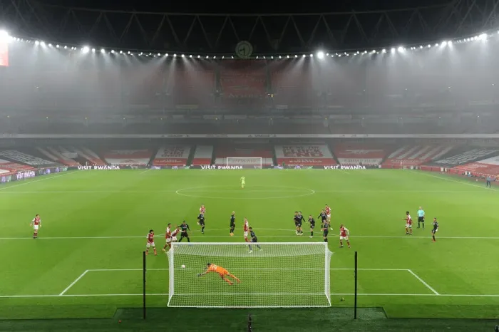 Framed Print : Arsenal vs Aston Villa: Emirates Stadium, Premier League Showdown (2020-21) Framed Print : Arsenal vs Aston Villa: Emirates Stadium, Premier League Showdown (2020-21)