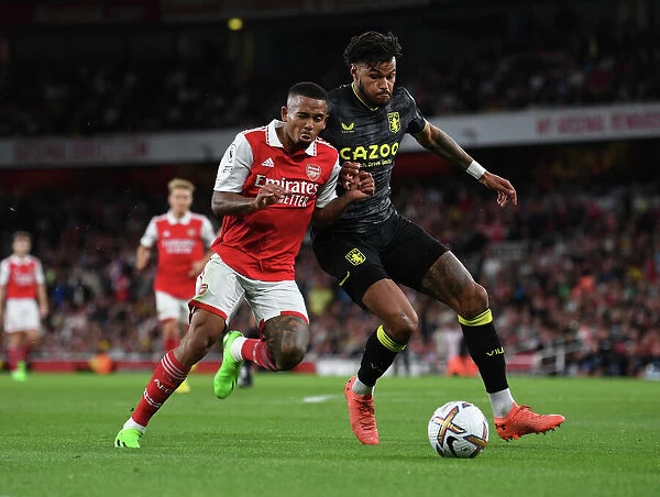 Arsenal vs Aston Villa: Gabriel Jesus Clashes with Tyrone Mings in Premier League Showdown (2022-23)