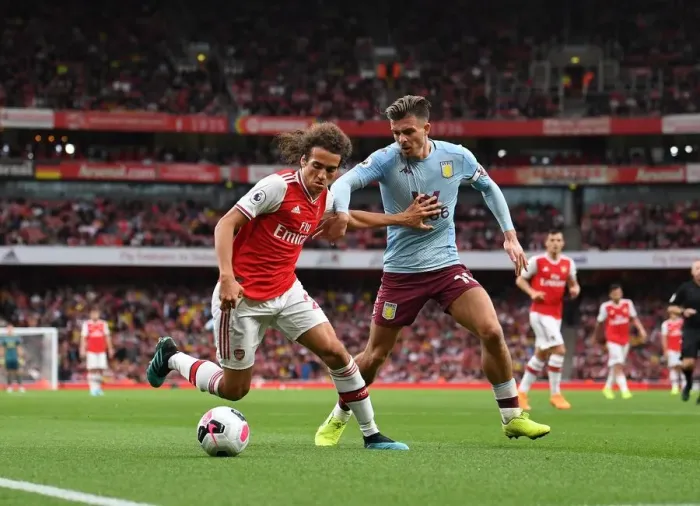 Framed Print : Arsenal vs Aston Villa: Guendouzi vs Grealish - A Midfield Showdown Framed Print : Arsenal vs Aston Villa: Guendouzi vs Grealish - A Midfield Showdown