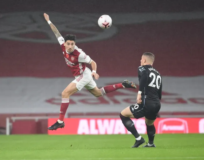Framed Print : Arsenal vs Aston Villa: Hector Bellerin vs Ross Barkley Clash in Empty Emirates Stadium, Premier League 2020-21 Framed Print : Arsenal vs Aston Villa: Hector Bellerin vs Ross Barkley Clash in Empty Emirates Stadium, Premier League 2020-21