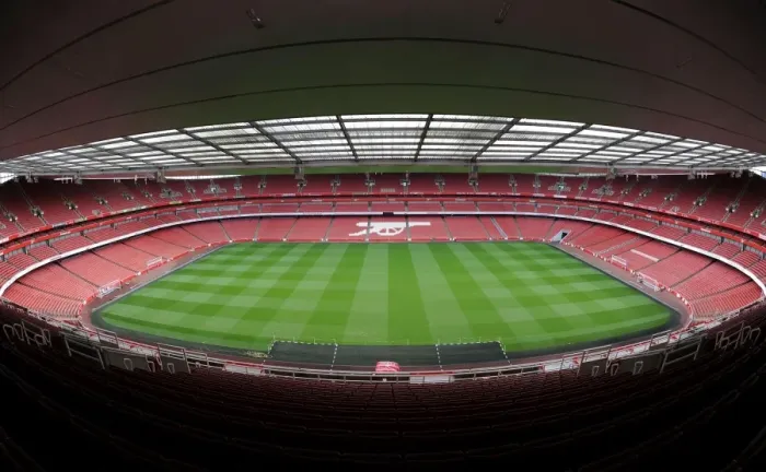 Framed Print : Arsenal vs Aston Villa: Premier League 2013-14 at Emirates Stadium, London