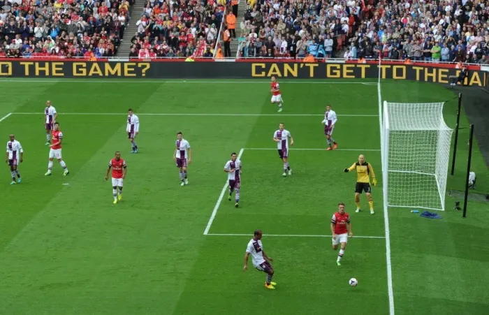 Framed Print : Arsenal vs Aston Villa: Premier League Clash at Emirates Stadium, 2013 Framed Print : Arsenal vs Aston Villa: Premier League Clash at Emirates Stadium, 2013