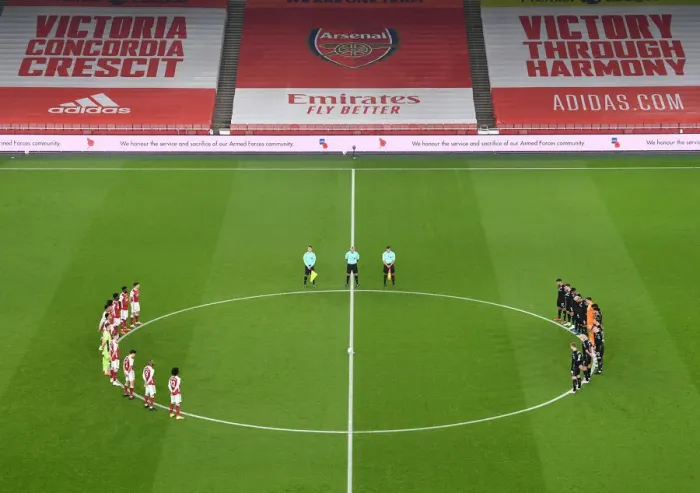 Framed Print : Arsenal vs. Aston Villa: Rememberance Sunday Tribute in Premier League (2020-21) Framed Print : Arsenal vs. Aston Villa: Rememberance Sunday Tribute in Premier League (2020-21)