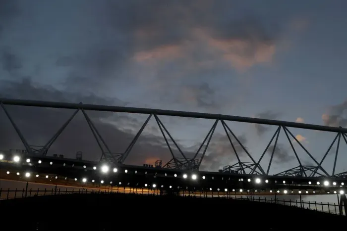 Framed Print : Arsenal vs Aston Villa: Sunset at the Emirates Stadium