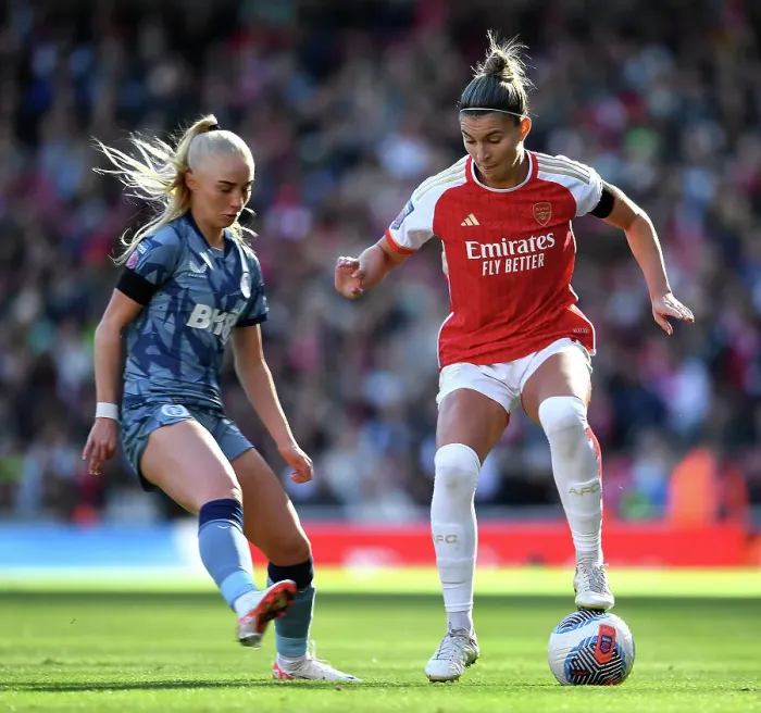 Framed Print : Arsenal vs Aston Villa: Tense Women's Super League Showdown at Emirates Stadium Framed Print : Arsenal vs Aston Villa: Tense Women's Super League Showdown at Emirates Stadium