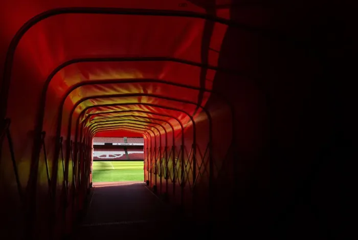 Framed Print : Arsenal vs Aston Villa: The Tunnel at Emirates Stadium - Premier League 2021-22 Framed Print : Arsenal vs Aston Villa: The Tunnel at Emirates Stadium - Premier League 2021-22