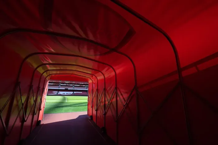 Framed Print : Arsenal vs Aston Villa: Tunnel Moment at Emirates Stadium - Premier League 2021-22 Framed Print : Arsenal vs Aston Villa: Tunnel Moment at Emirates Stadium - Premier League 2021-22