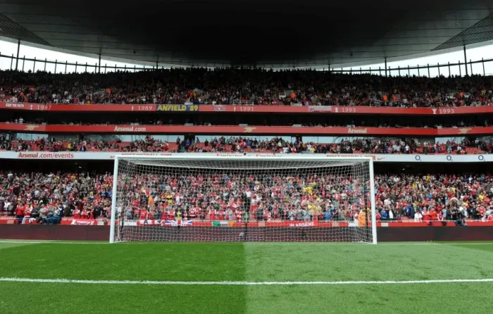 Framed Print : Arsenal vs Aston Villa: Unforgettable Goal at the North Bank, Emirates Stadium (15 / 5 / 11) Framed Print : Arsenal vs Aston Villa: Unforgettable Goal at the North Bank, Emirates Stadium (15 / 5 / 11)