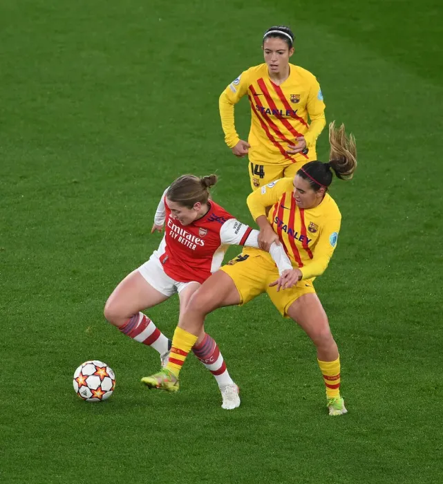 Framed Print : Arsenal vs. Barcelona: A Champions League Battle