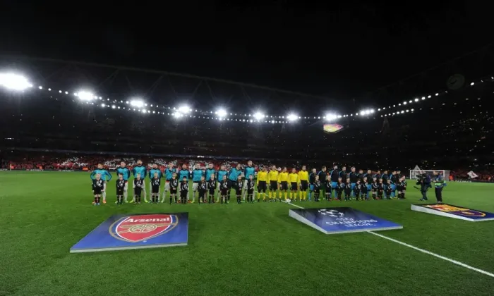 Framed Print : Arsenal vs. Barcelona: Champions League Showdown at the Emirates (2016) Framed Print : Arsenal vs. Barcelona: Champions League Showdown at the Emirates (2016)