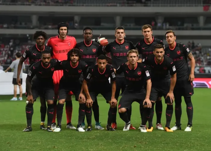 Framed Print : Arsenal vs. Bayern Munich: 2017 Pre-Season Friendly in Shanghai Framed Print : Arsenal vs. Bayern Munich: 2017 Pre-Season Friendly in Shanghai