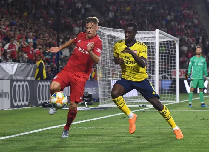 Framed Print : Arsenal vs. Bayern Munich: Battle for Soccer Supremacy - International Champions Cup, California, 2019