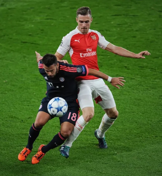 Framed Print : Arsenal vs. Bayern Munich: A Champions League Battle at Emirates Stadium