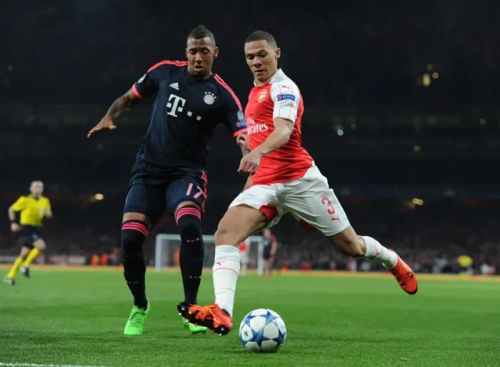 Framed Print : Arsenal vs. Bayern Munich: Champions League Showdown (2015 / 16) Framed Print : Arsenal vs. Bayern Munich: Champions League Showdown (2015 / 16)