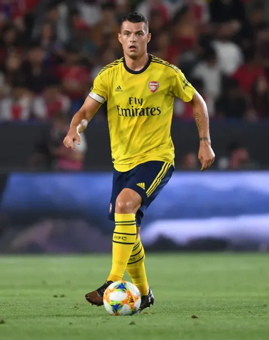 Framed Print : Arsenal vs. Bayern Munich: Granit Xhaka Shines in International Champions Cup Clash, 2019 Framed Print : Arsenal vs. Bayern Munich: Granit Xhaka Shines in International Champions Cup Clash, 2019