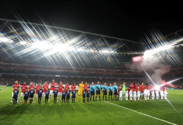 Framed Print : Arsenal vs. Bayern Munich: UEFA Champions League Clash at Emirates Stadium (2012-2013)