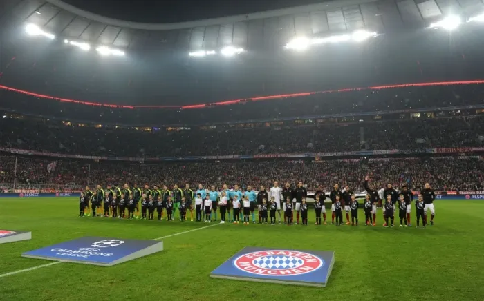 Framed Print : Arsenal vs. Bayern Munich: UEFA Champions League Showdown - First Leg, Munich 2017