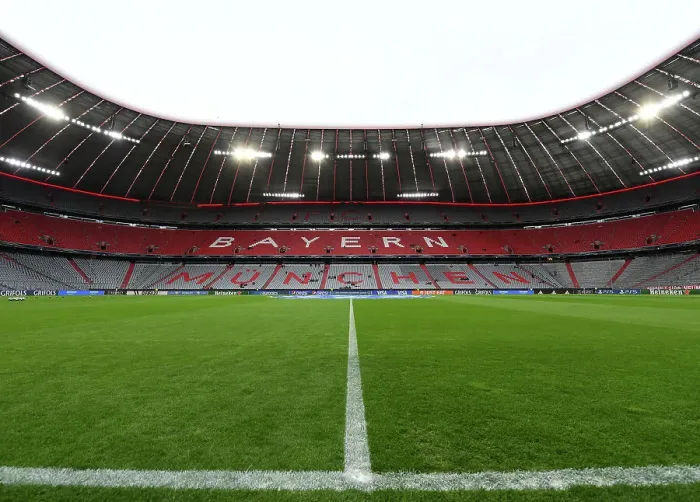 Framed Print : Arsenal vs. Bayern Munich: UEFA Women's Champions League Quarter-Final at Allianz Arena
