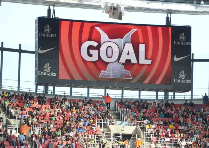 Framed Print : Arsenal vs. Boca Juniors: Emirates Cup Showdown at the Big Screen, Emirates Stadium